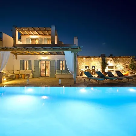 Authentic Seaview Luxury Pool - Agrari 别墅 Mykonos Town